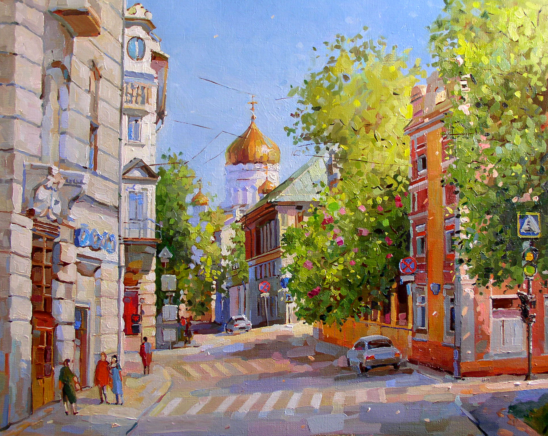 Картина пейзаж Гагаринский переулок