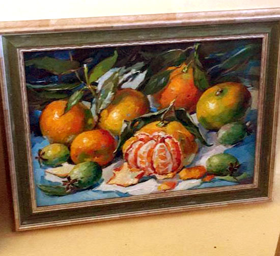 Картина маслом фрукты. Евгения Корнеева